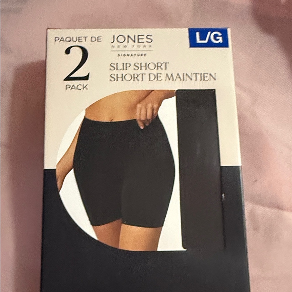 Jones New York Women's Black Slip Shorts - 2 Pack